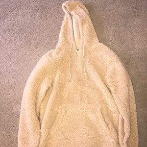 Mens Brooklyn Cloth Teddy Hoodie (Size Medium)